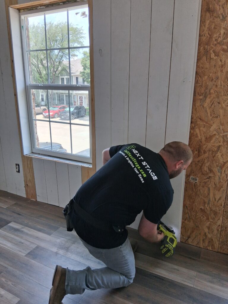 accent wall self